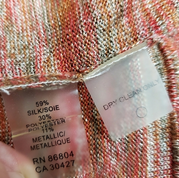 Magaschoni Orange & Green Sweater Tank Silk - Picture 8 of 8